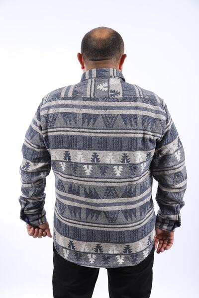 MocGrande Lumberjack Shirt Mc Rug Print 22211-indigo