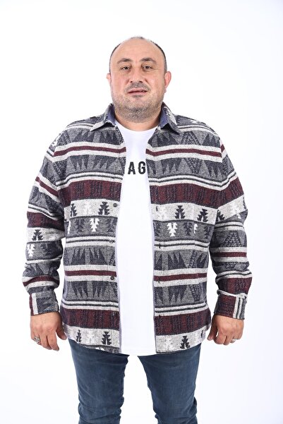 MocGrande Πουκάμισο ξυλοκόπο Mc Rug Print 22211-ανθρακί