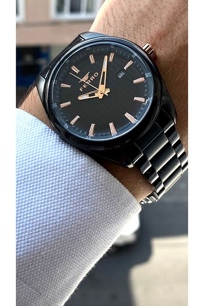 FERRO Original All Functions Aktifçelik Strap New Season Luxury Men's Watch