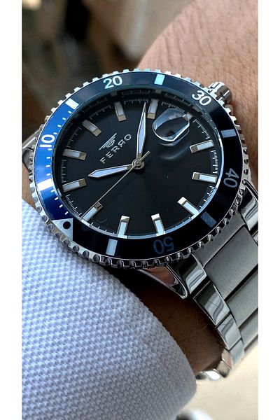 FERRO Original All Functions Aktifçelik Strap New Season Luxury Men's Watch