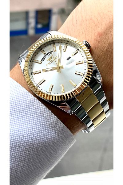 FERRO Original All Functions Aktifçelik Strap New Season Luxury Men's Watch