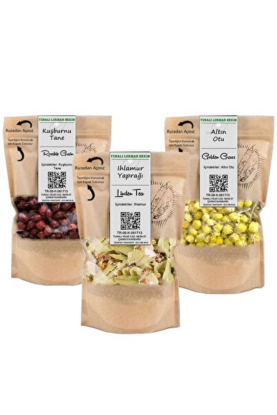 Tunalı Lokman Hekim Tilya Kürü Ihlamur(30 Gr),altınotu(20 Gr),kuşburnu(150 Gr)