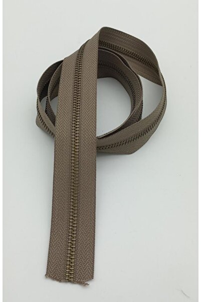 angel çanta aksesuar Ortası Antik Fermuar 100 Cm Vizon Renk