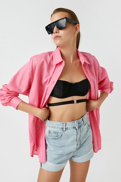 Koton Women's Pink Shirt 2SAK60041PW