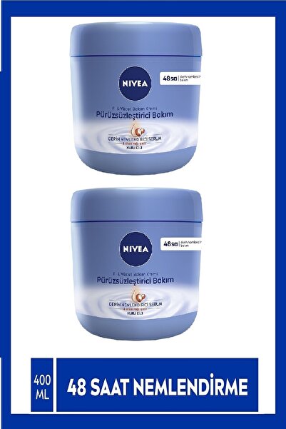 NIVEA El Ve Vucut Pürüzsüzleştirici Bakım Kremi 400 Ml X 2 Adet