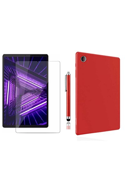 LENOVO تريند شوب تاب M10 Hd متوافق مع Tb-x306f Za6w0026tr غطاء سيليكون أحمر +...