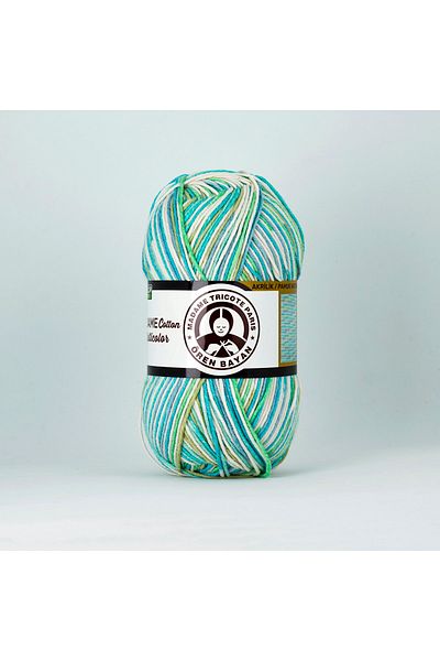 Ören Bayan Madame Cotton Multicolor Cotton Knitting Rope|100gr| 442|