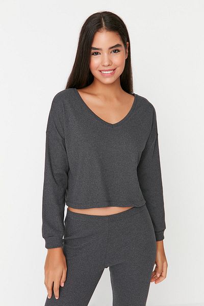 Trendyol Collection Pyjama - Grau - Unifarben