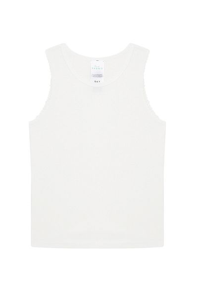 Penti Girl's Off-White Organic Cotton 2-Piece Undershirt