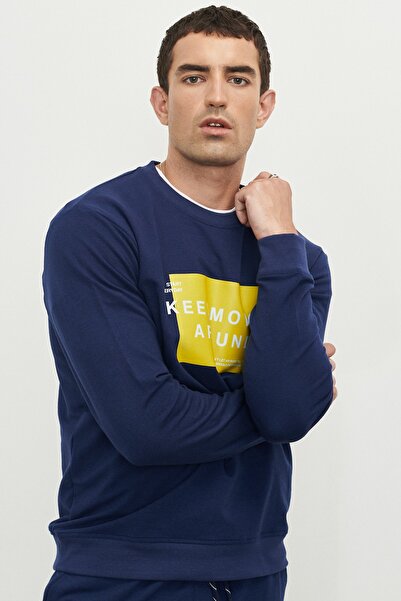 AC&Co / Altınyıldız Classics Erkek Lacı Melanj Recycle Slim Fit Dar Kesim Bis...