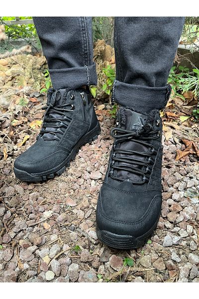 RUNSTEP Γούνινες μπότες με φερμουάρ, ανθεκτικές στο κρύο