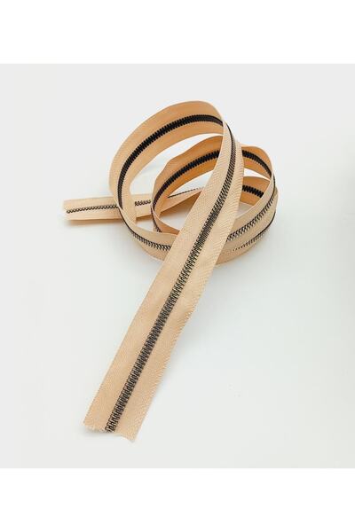 angel çanta aksesuar سحاب ذهبي في المنتصف 100 سم لون سلمون