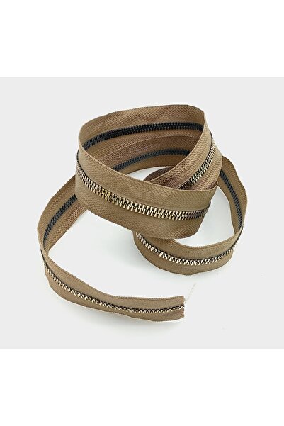 angel çanta aksesuar سحاب ذهبي في المنتصف 100 سم لون مينك