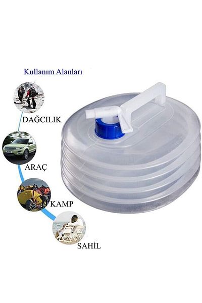 Can Can Store Dercozi 10 Liter Carboy Foldable Accordion Portable Carboy for Camping Picnic and Beach