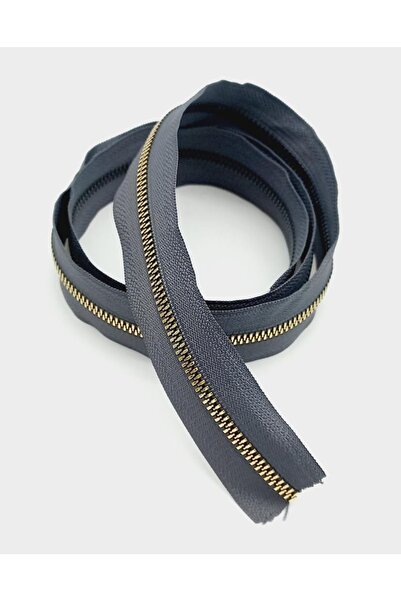 angel çanta aksesuar Ortası Gold Fermuar 100 Cm Gri Renk