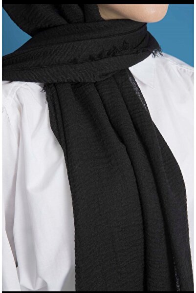 poloist Bürümcük Pamuk Şal 3’lü Set (SİYAH-BEYAZ-GRİ)