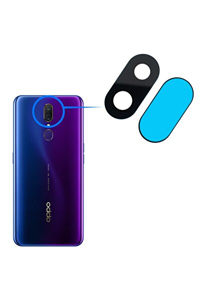 FLAGEN Oppo A9 Compatible Rear Camera Glass Lens with Adhesive