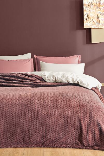 Yataş Joy Çift Kişilik Wellsoft Battaniye - Gül Kurusu