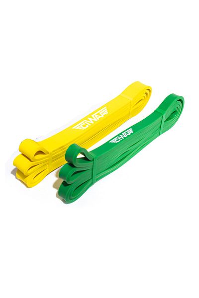 CIWAA CWA-2058 Latex Power Band Resistance Rubber Set of 2 Hafi-medium