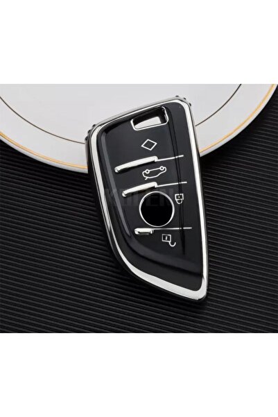 AYZ GARAGE Bmw (carcasă nouă) Material Tpu Husă neagră pentru chei