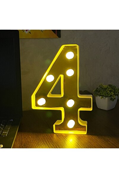 hediyeofisi Büyük Boy Led Işıklı 3d Rakam Sayı Doğum Günü Kutlama Organizasyo...