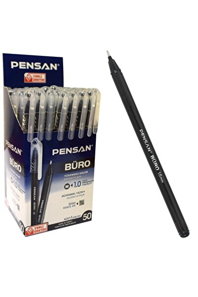 Pensan Büro Siyah Tükenmez Kalem 4 Adet