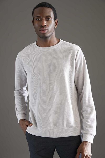 DeFacto Φούτερ με μοντέρνο Fit Crew Neck