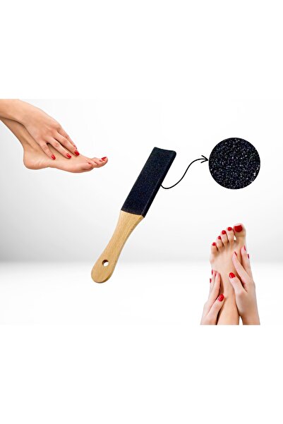 ERATOS Ahşap Saplı Topuk Törpüsü|ahşap Ayak Topuk Ve Nasır Törpüsü |çift Tara...