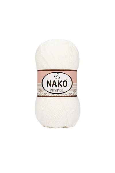 NAKO Πλεκτό χειροποίητο White Diamond Amigurumi - Μαλλί νήματος 208