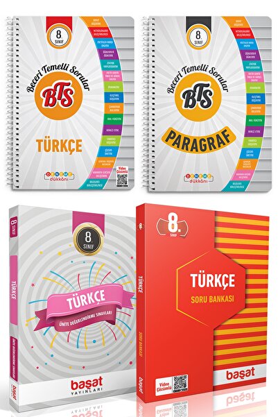 Başat Yayınları 8. Sınıf Türkçe-paragraf Deneme Dükkanı Beceri Temelli Sorula...