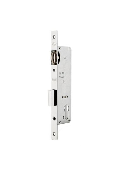 KALE 155 30 Cylinder Door Lock with Roller for Aluminum Chopping 30mm - Chrome (without cylinder)
