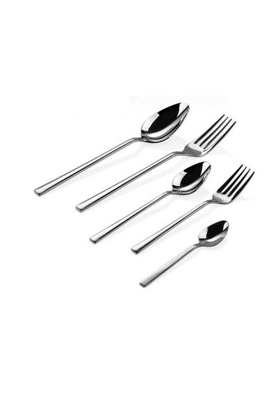 AradığınBurda 6-Piece 30-Piece Natural Cutlery Set Flat Model