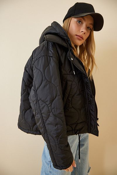 Happiness İstanbul Winterjacke - Schwarz - Parka