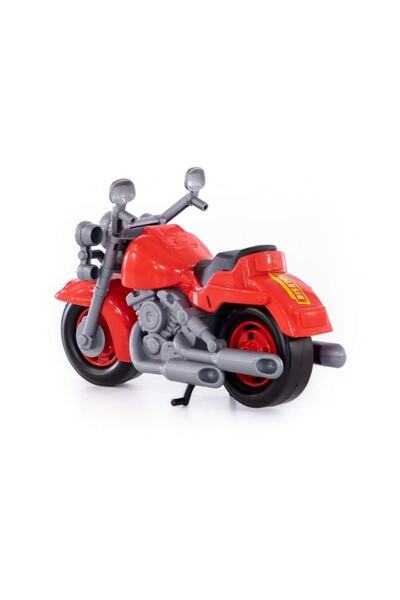 Polesie Yellow Gray Color Friction 27 cm Toy Cross Motorcycle