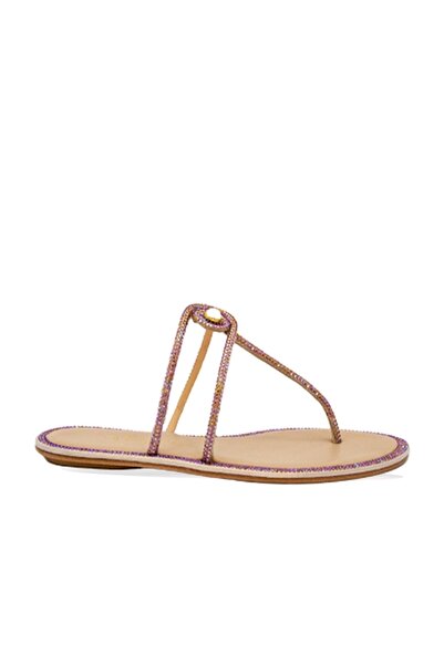 Vario Genuine Leather Women's Slippers 0197 308