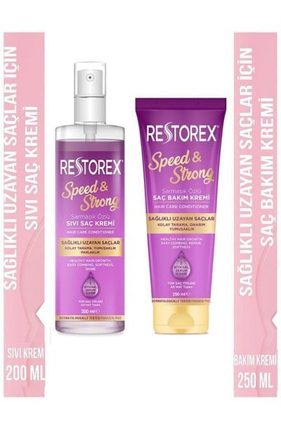 Restorex Sada tekuté a krémové vlasové péče Speed ​​Strong