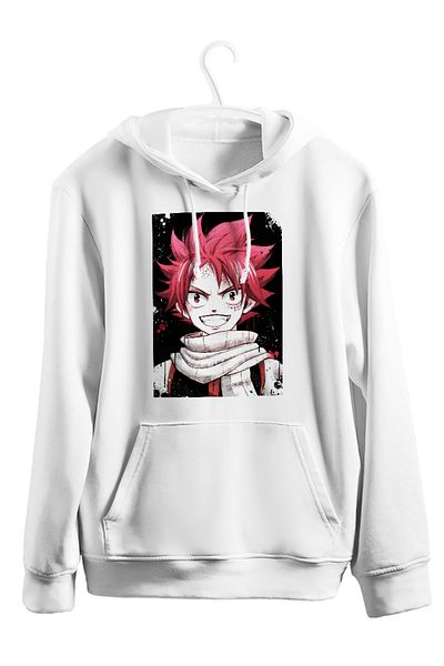 karikatürstore Dragon Warrior Anime Printed Hooded Sweatshirt