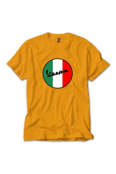 Z zepplin Κίτρινο T-shirt με λογότυπο Vespa