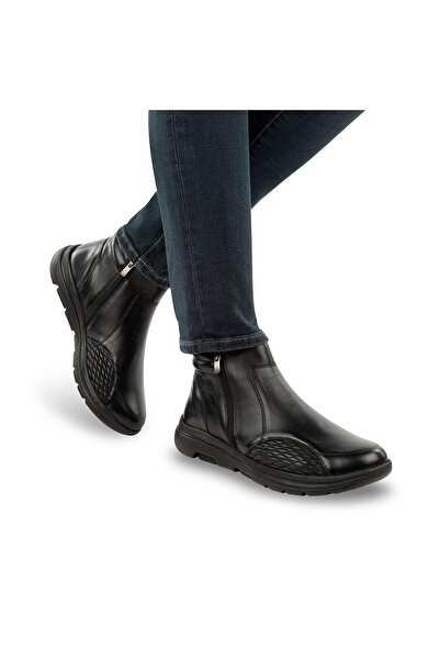 Muya Orthopedix Helix Hakiki Deri Kemik Çıkıntısı Hallux Ve Topuk Dikeni Pedli Fermuarlı Erkek Bot 3