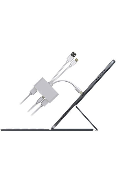 Ally Mobile 3 In1 Iphone+usb C+ Usb A Kamera Okuyucu Kart Okuyucu - Beyaz
