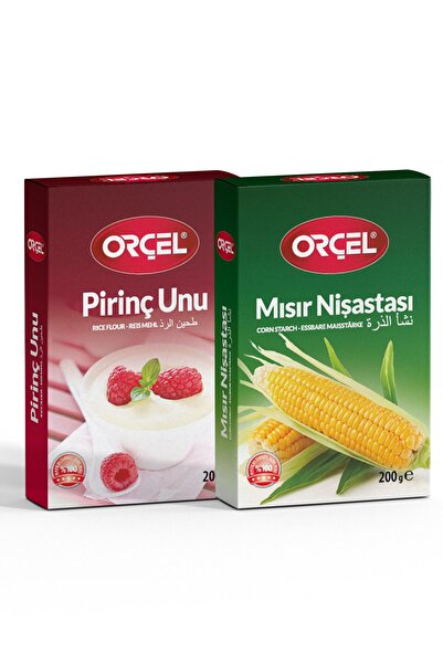 ORÇEL Mısır Nişastası 200gr.+ Pirinç Unu 200gr.