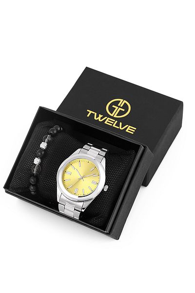 Twelve Special Boxed Steel Men's Wristwatch / Rlx Premium Series