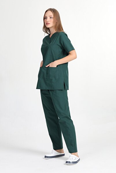 BAŞAK Zarfyaka Doktor Hemşire Forması Takım (alpaka Kumaş)