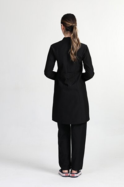 BAŞAK Apron Work Staff Hospital Student Cleaning Apron (Shirt Collar)