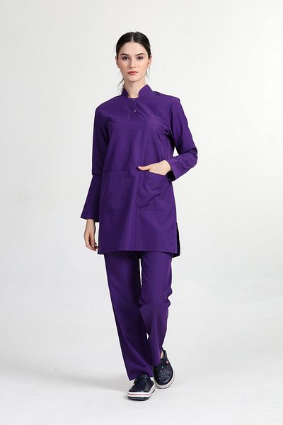 BAŞAK Set de tricou violet pentru femei Doctor Nurse