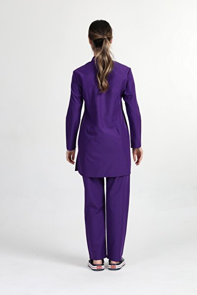 BAŞAK Kadın Mor Doktor Hemşire Forması Takım
