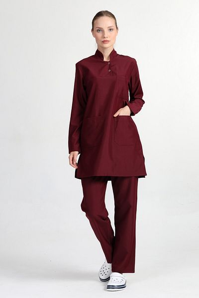 BAŞAK Set de tricou pentru femei, din lycra, din bumbac, Hijab Doctor Nurse