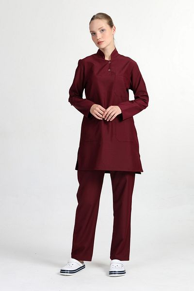 BAŞAK Set de tricou Hijab Doctor Nurse (țesătură de alpaca)