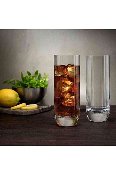 NUDE 64162 Big Top Series Crystal Glass Cocktail - Water - Soft Drink Cup 430cc - 6 Pieces