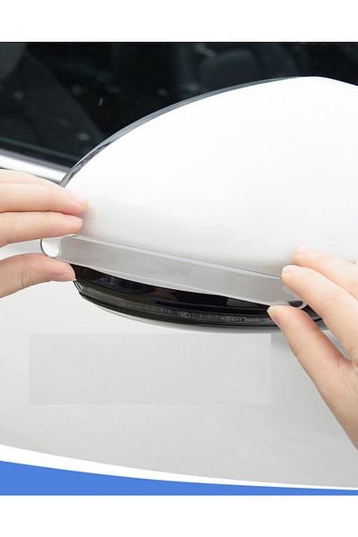 TSC Bandă de protecție pentru oglindă Silicon transparent 4 bucăți elastic de calitate